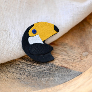 Broche en cuir - Alfred le...