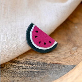 Broche en cuir - Gloria la...