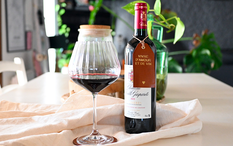 etiquette en cuir pour bouteille de vin cadeau original